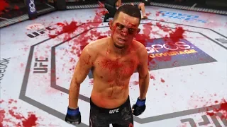 КРОВАВЫЙ МАНЬЯК и его  НЕВЕРОЯТНЫЕ НОКАУТЫ в UFC 3 НЕЙТ ДИАЗ