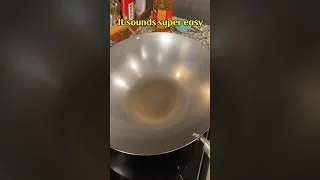 How to season a wok in Chinese way