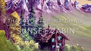 Alla Prima "Sunset Cabin" Backyard Timelapse Oil Painting by Kaylee Rakowski