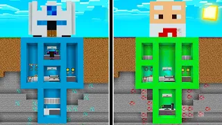 BIKIN BASE RAHASIA BAWAH TANAH SESUAI KARAKTER FROST DIAMOND VS BAPAK GILE DI MINECRAFT!!!