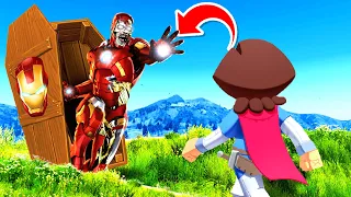 Opening ZOMBIE IRON MAN GRAVE In GTA 5! (Scary!)