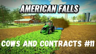 AMERICAN FALLS | CONTRACTING to Purchase a Field of CLOVER 🍀 | FS22 | Time Lapse