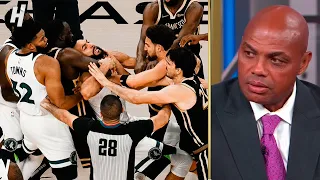 Inside the NBA reacts to Warriors & Timberwolves BRAWL