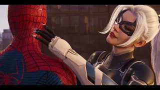 SPIDER-MAN REMASTERED PS5 Spiderman Cheats On MJ With Black Cat Scene Clip (Playstation 5)