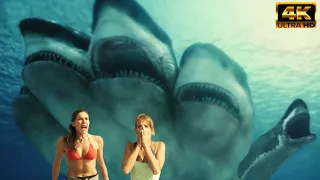 5 Headed Shark Attack - La Trasformazione, gli Attacchi e la Morte dello Squalo con 5 teste (4K HFR)