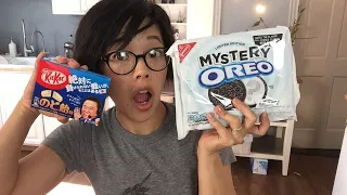 LIVE Mystery Oreo & Japanese Cough Drop KitKats Taste Test