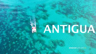 Relaxing Music with 4K Highlights of a beautiful Caribbean Island. ANTIGUA and BARBUDA.