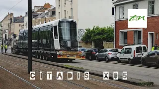 Alstom Citadis X05 : la 1ère rame n°403 est arrivée à Nantes (mai 2023)