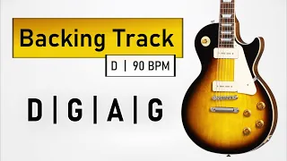 Southern Rock BACKING TRACK in D Major | 90 BPM | Guitar Backing Track