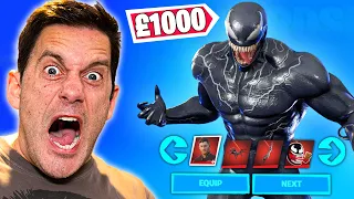 Kid Spends £1000 on *NEW* VENOM Skin on Dad's Credit Card!