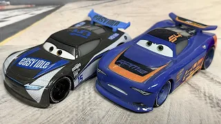 Mattel Disney Cars 3 Harvey Rodcap & Barry DePedal (Next-Gen Easy Idle & RPM) Die-cast 2-Pack
