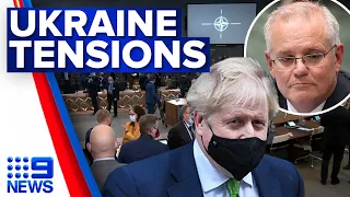 Australian and UK PMs to hold talks on Russia-Ukraine tensions | 9 News Australia