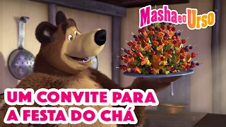 Masha e o Urso 👱‍♀️🐻 ☕ Um convite para a festa do chá 🍰🫖 Coleção de desenhos animados