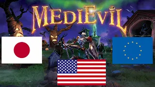 MediEvil (PS1) - Differences between PAL, NTSC, Japanese versions