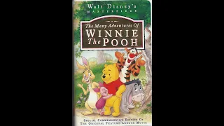 Opening to The Many Adventures of Winnie the Pooh 1996 VHS