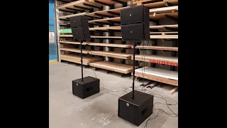 Mini Line Array HK Audio Elias & JBL CONTROL AV-1 Speaker Test Setup P.A Anlage