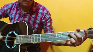 Easy guitar song tutorial for beginners  (Sinhala )