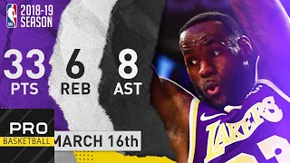 LeBron James Full Highlights Lakers vs Knicks | Mar. 17, 2019 | NBA Season