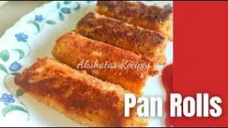 Panrolls|snack recipe|Mince Pan rolls|Mince recipe included