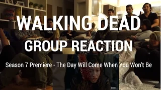 Walking Dead Premiere 7x1 Group Reaction to Negan's Kills