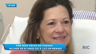 Mãe mais velha do Paraná: mulher de 61 anos dá à luz um menino