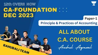 Know all about CA Course | CA Foundation Dec 2023 | Anshul Agrawal