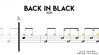 How to play Back In Black on Drums 🥁