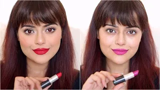 M.A.C LIPSTICK SWATCHES WITH & WITHOUT MAKEUP