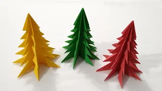 Weihnachtsbaum aus Papier, Origami, Papiersachen, Unterhaltung für Kinder