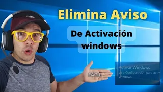 ✅ Como quitar el ANUNCIO de ACTIVACIÓN de windows 10 | AVISO ACTIVACIÓN WINDOWS 10