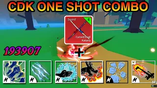 CDK Combo with all fighting styles | One Shot Combo in blox fruits #bloxfruits #roblox