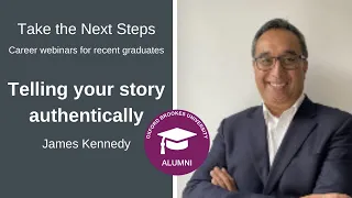 Alumnus James Kennedy: How to authentically share your story and land your dream job