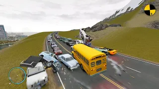 GTA 4 Crazy School Bus Crashes Ep.6