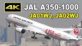 [4K] JAL Airbus A350-1000 (JA01WJ, JA02WJ) push back, take off, landing / Tokyo Haneda Airport