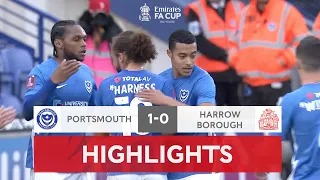 Pompey Edge Past Harrow Borough | Portsmouth 1-0 Harrow Borough | Emirates FA Cup 2021-22