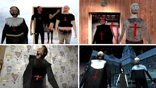 All DVloper Games Evil Nun Atmosphere Full Gameplay | Granny Vs The Twins Vs Granny 2 Vs Granny 3