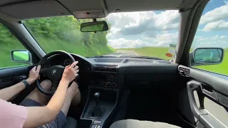 Driving my BMW 525i E34 (1991) and acceleration : pure inline6 sound