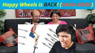 Happy Wheels is BACK! (HARD MODE) | Mythpat | Reaction !!