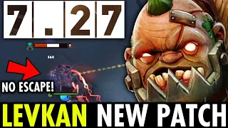 LEVKAN PUDGE 7.27 NEW PATCH WITH INSANE NO ESCAPE HOOK | GENIUS PUDGE