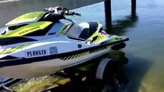 Wodowanie skutera wodnego Sea Doo rxp 300  #Slip#KUŹNICA#hel# 2016#Zatoka pucka#Hel