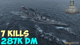 World of WarShips | Minotaur | 7 KILLS | 287K Damage - Replay Gameplay 1080p 60 fps