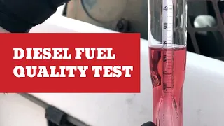 Diesel Fuel Quality Test On A Bobcat