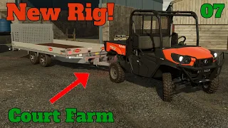 This Kubota ATV came in so USEFUL! - Court Farm Ep 7 - Farming SImulator 22