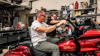 New Seat and Handle Bar set up - Harley Davidson Low Rider ST