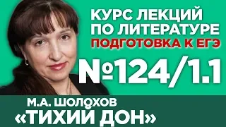 М.А. Шолохов «Тихий Дон» (книга первая, содержательный анализ) | Лекция №124/1.1