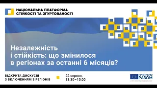 Незалежність і стійкість: що змінилося в регіонах за останні 6 місяців?