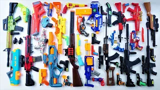 Mengumpulkan 7 Sniper Gun Super Water Gun Shotgun Double Barrel Realistic M16 Nerf Sniper AK47 Gun