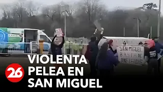 Violenta pelea en San Miguel: gauchos atacaron a activistas a rebencazos durante una jineteada