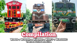 Compilation of Model Trains ● WAP7+WAG9+WDG4+WDG4G+WDG6G+TWIN ALCO(WDG3A)