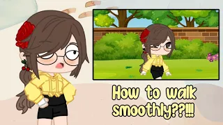 How to walk smoothly in Gacha Club ! 👀 • Gacha Tutorial • aodrei